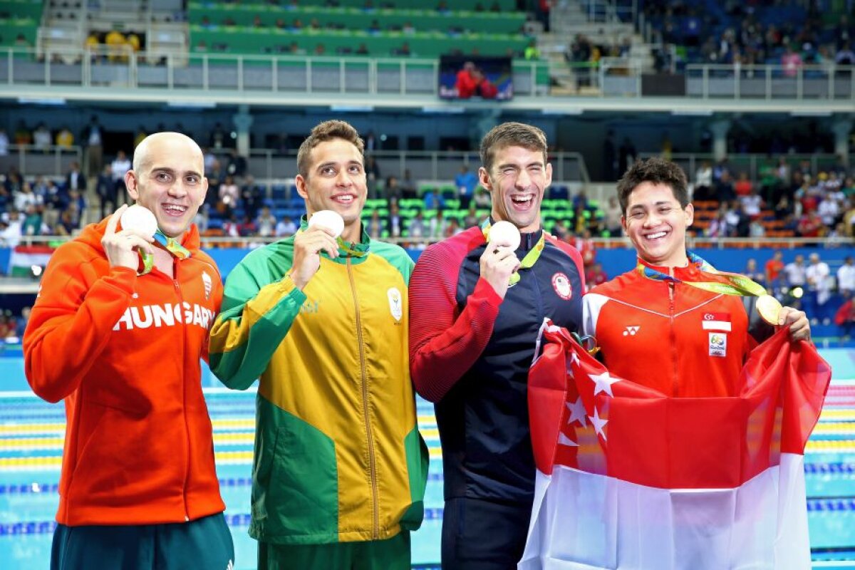 GALERIE FOTO Phelps a fost detronat » Americanul a obținut doar argintul la 100 de metri fluture! 3 înotători au terminat pe locul 2