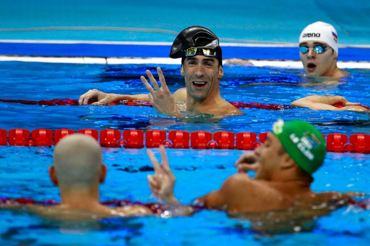 GALERIE FOTO Phelps a fost detronat » Americanul a obținut doar argintul la 100 de metri fluture! 3 înotători au terminat pe locul 2