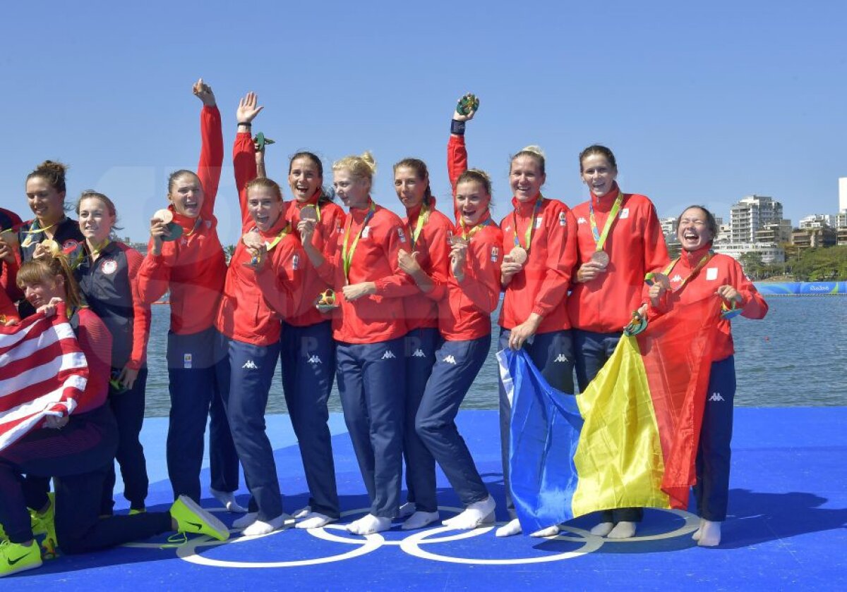 GALERIE FOTO Bravo, fetelor! Încă o medalie pentru România! Echipajul de 8+1 aduce bronzul