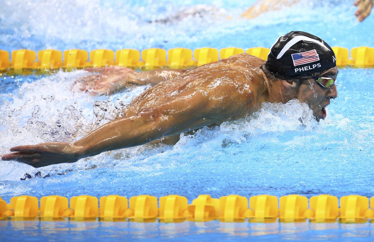 GALERIE FOTO Domnia s-a sfârșit! Ultimul aur pentru Phelps la ultima cursă din carieră la JO » Lacrimi la final