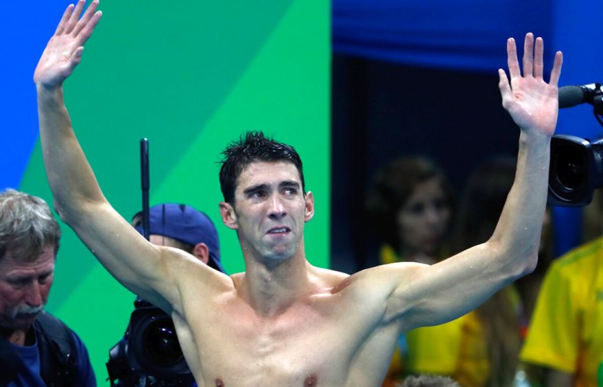 GALERIE FOTO Domnia s-a sfârșit! Ultimul aur pentru Phelps la ultima cursă din carieră la JO » Lacrimi la final