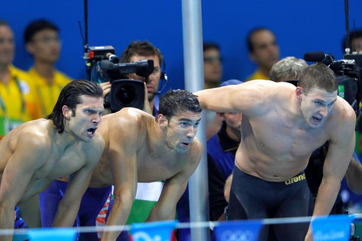 GALERIE FOTO Domnia s-a sfârșit! Ultimul aur pentru Phelps la ultima cursă din carieră la JO » Lacrimi la final