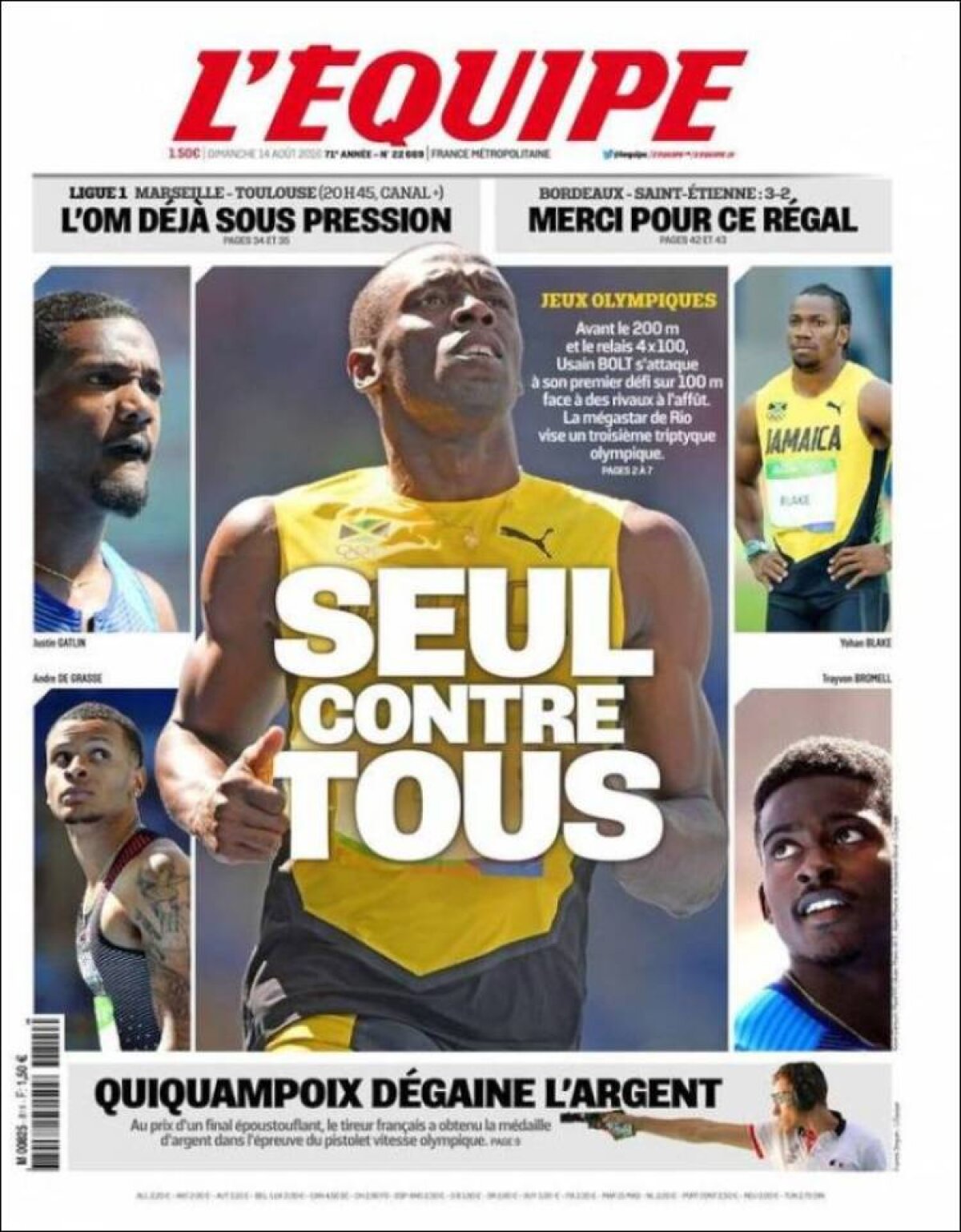 Ce scriu azi ziarele de sport din lume (14 august 2016)