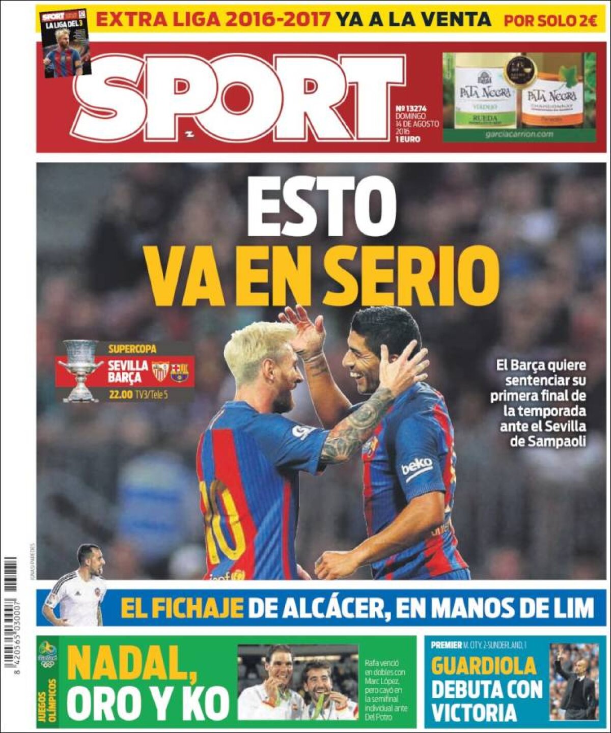 Ce scriu azi ziarele de sport din lume (14 august 2016)