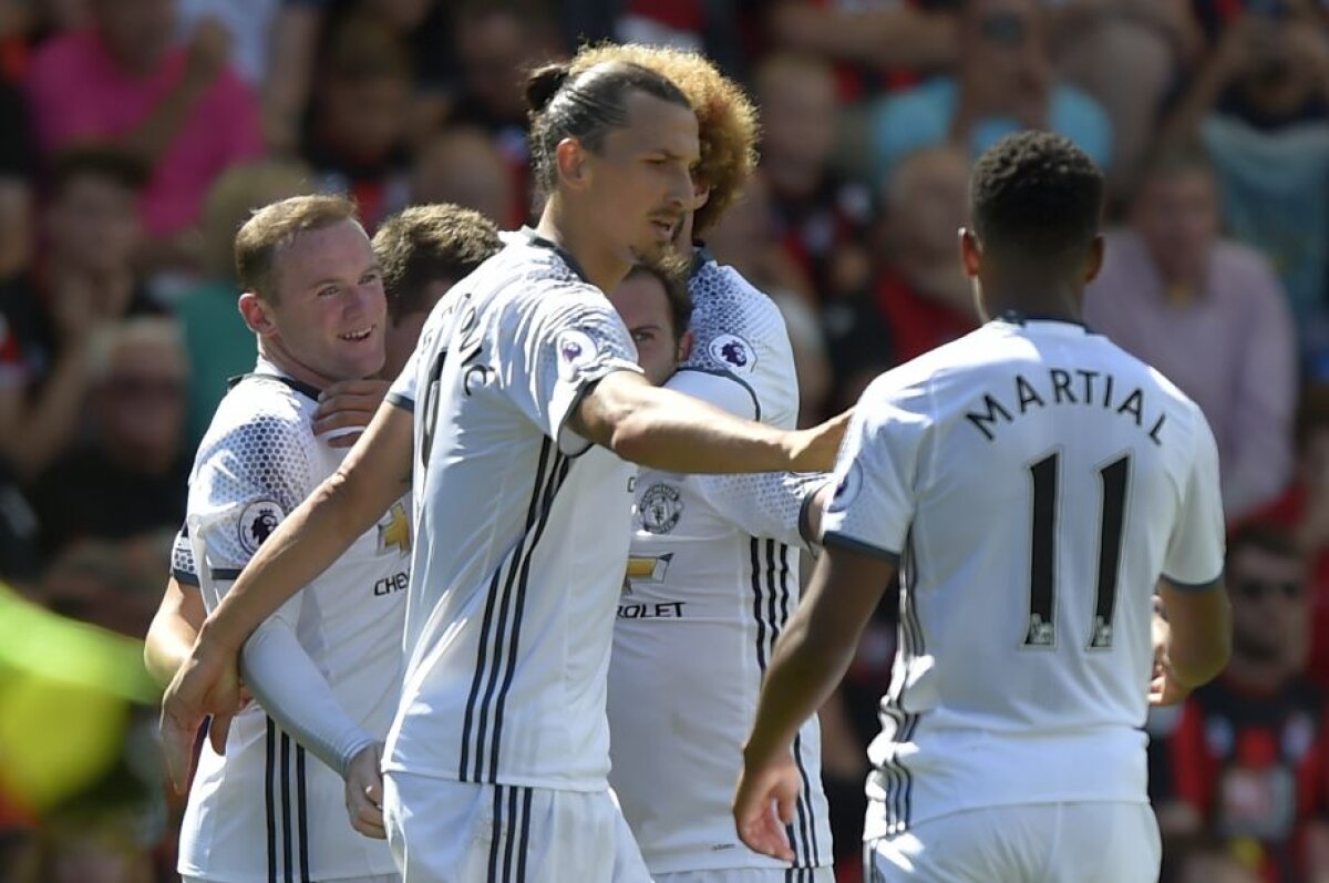 VIDEO+FOTO Debut în forță pentru Mourinho în Premier League » United a câștigat lejer în deplasare, iar cel mai frumos dintre goluri a fost semnat de Ibra