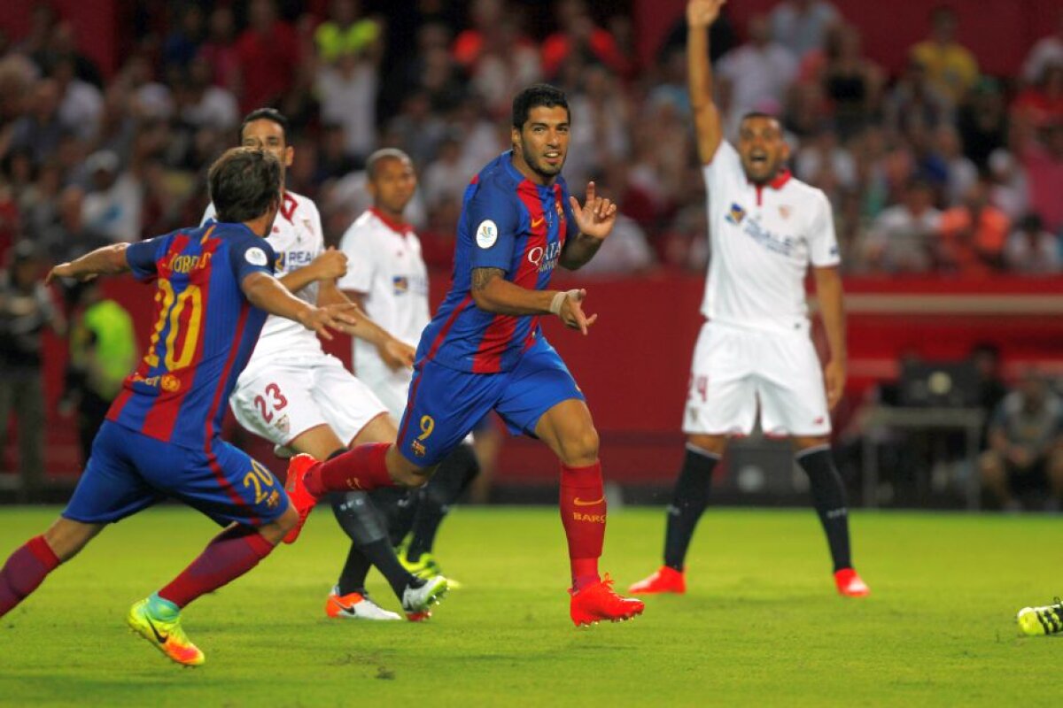 VIDEO+FOTO Barcelona a câștigat prima manșă a Supercupei Spaniei după ce a învins Sevilla, scor 2-0