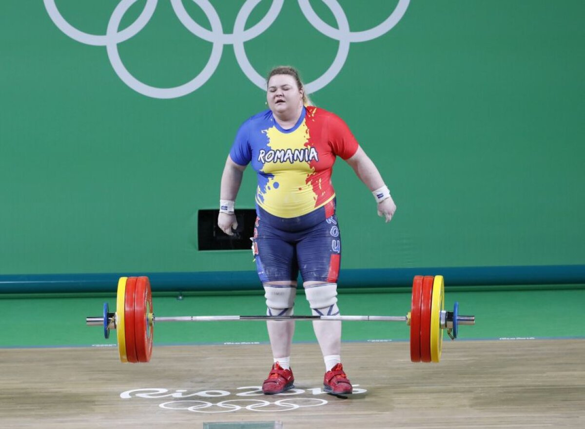 Halterofila Andreea Aanei, locul 8 la categoria +75 kg 