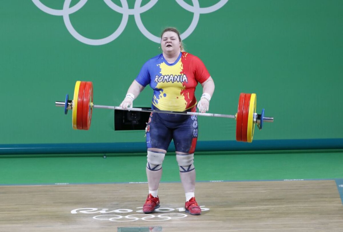Halterofila Andreea Aanei, locul 8 la categoria +75 kg 