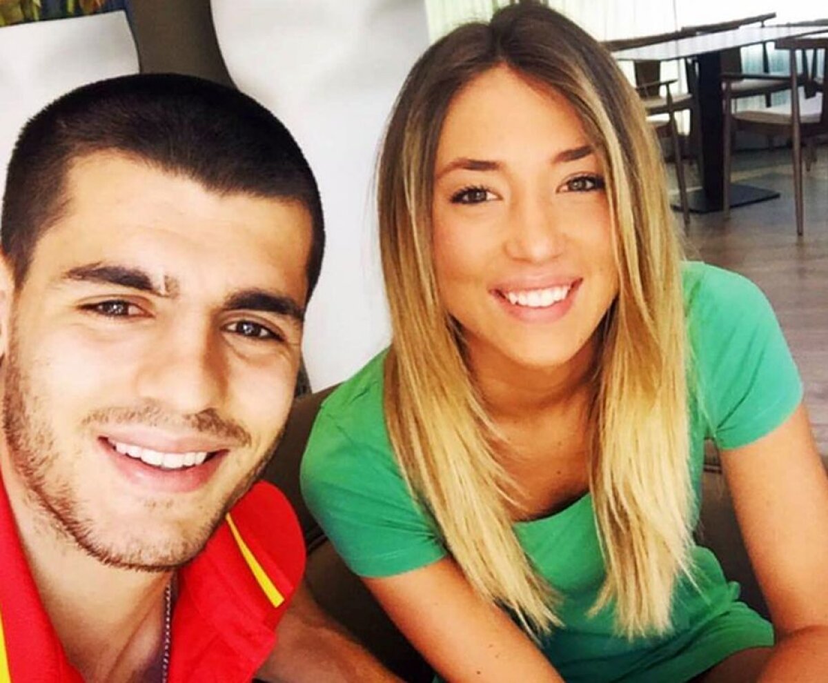 GALERIE FOTO Morata a izbucnit în plâns la prezentarea la Real Madrid » Spaniolul a fost însoțit de iubita italiancă, Alice, care a făcut furori