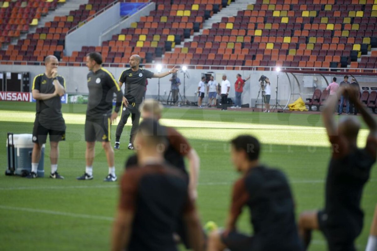 GALERIE FOTO+VIDEO Aguero și compania s-au pregătit pe Arena Națională » Relaxare și voie bună la antrenamentul oficial al lui Manchester City
