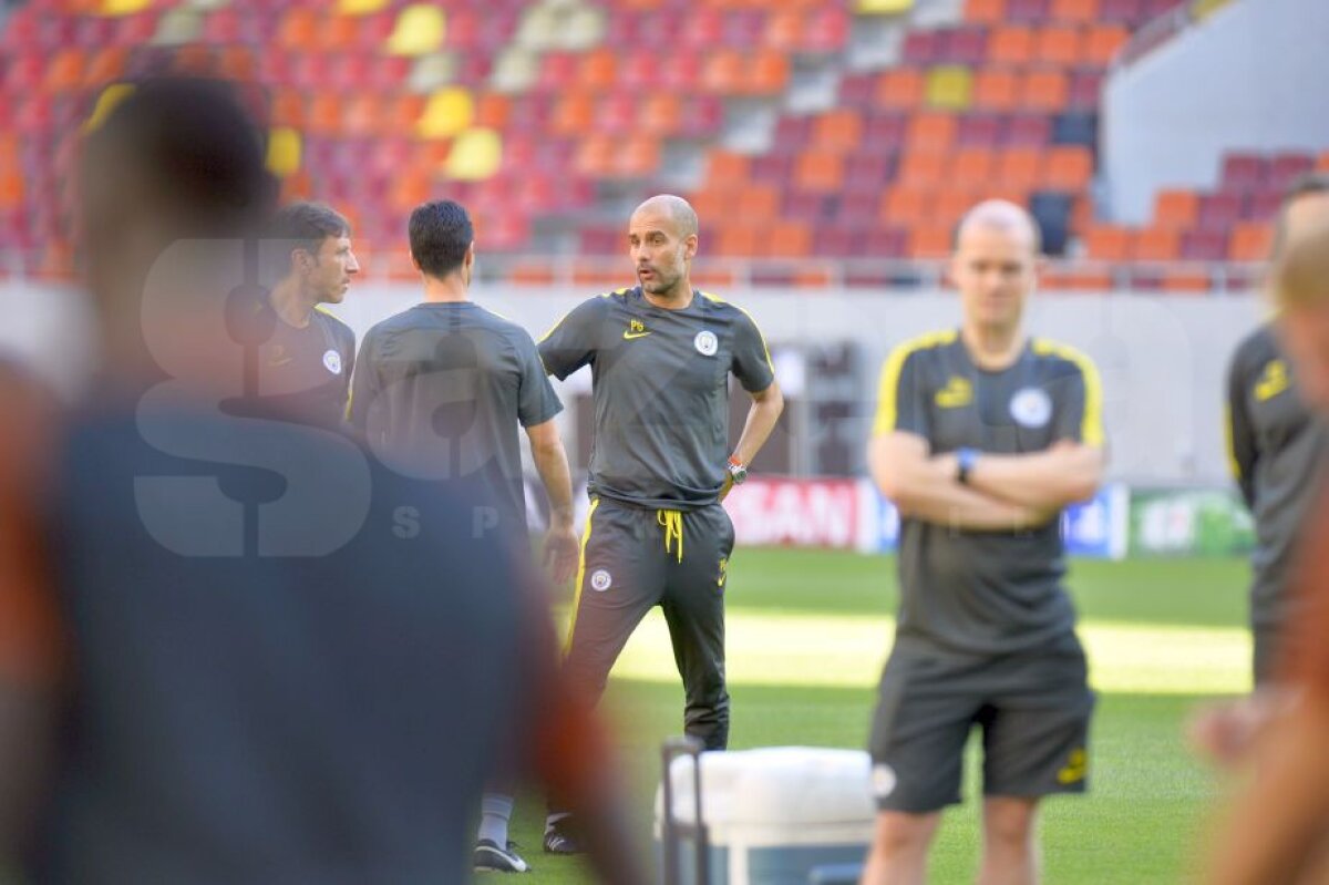 GALERIE FOTO+VIDEO Aguero și compania s-au pregătit pe Arena Națională » Relaxare și voie bună la antrenamentul oficial al lui Manchester City