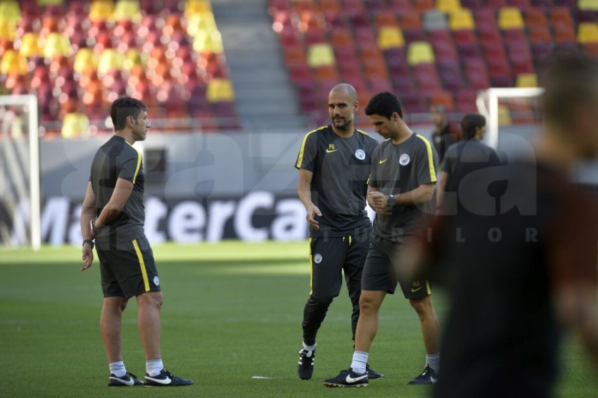 GALERIE FOTO+VIDEO Aguero și compania s-au pregătit pe Arena Națională » Relaxare și voie bună la antrenamentul oficial al lui Manchester City