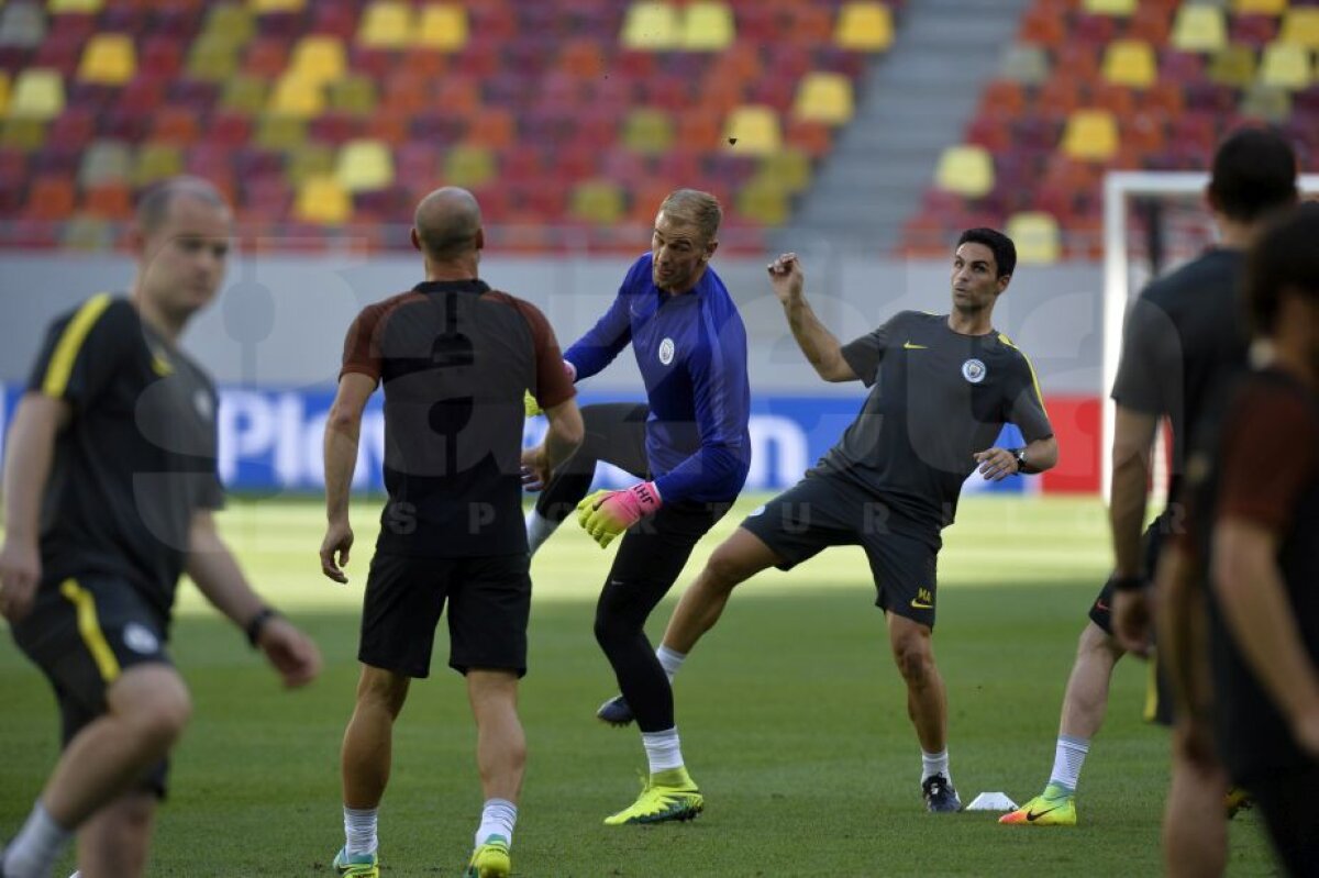 GALERIE FOTO+VIDEO Aguero și compania s-au pregătit pe Arena Națională » Relaxare și voie bună la antrenamentul oficial al lui Manchester City