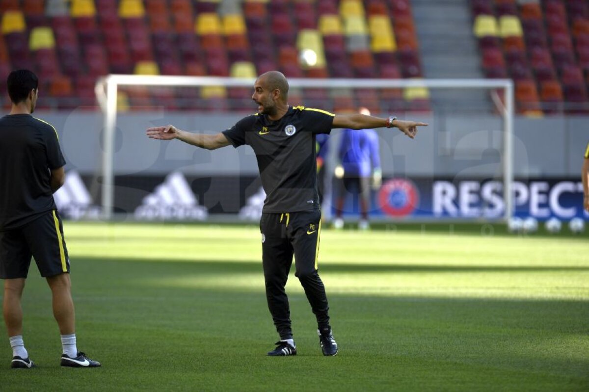 GALERIE FOTO+VIDEO Aguero și compania s-au pregătit pe Arena Națională » Relaxare și voie bună la antrenamentul oficial al lui Manchester City