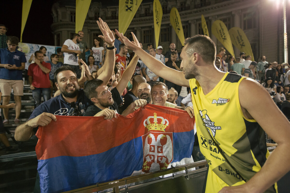 GALERIE FOTO Lecție de baschet 3x3 în Piața Universității! Liderii mondiali se impun la Bucharest Challenger