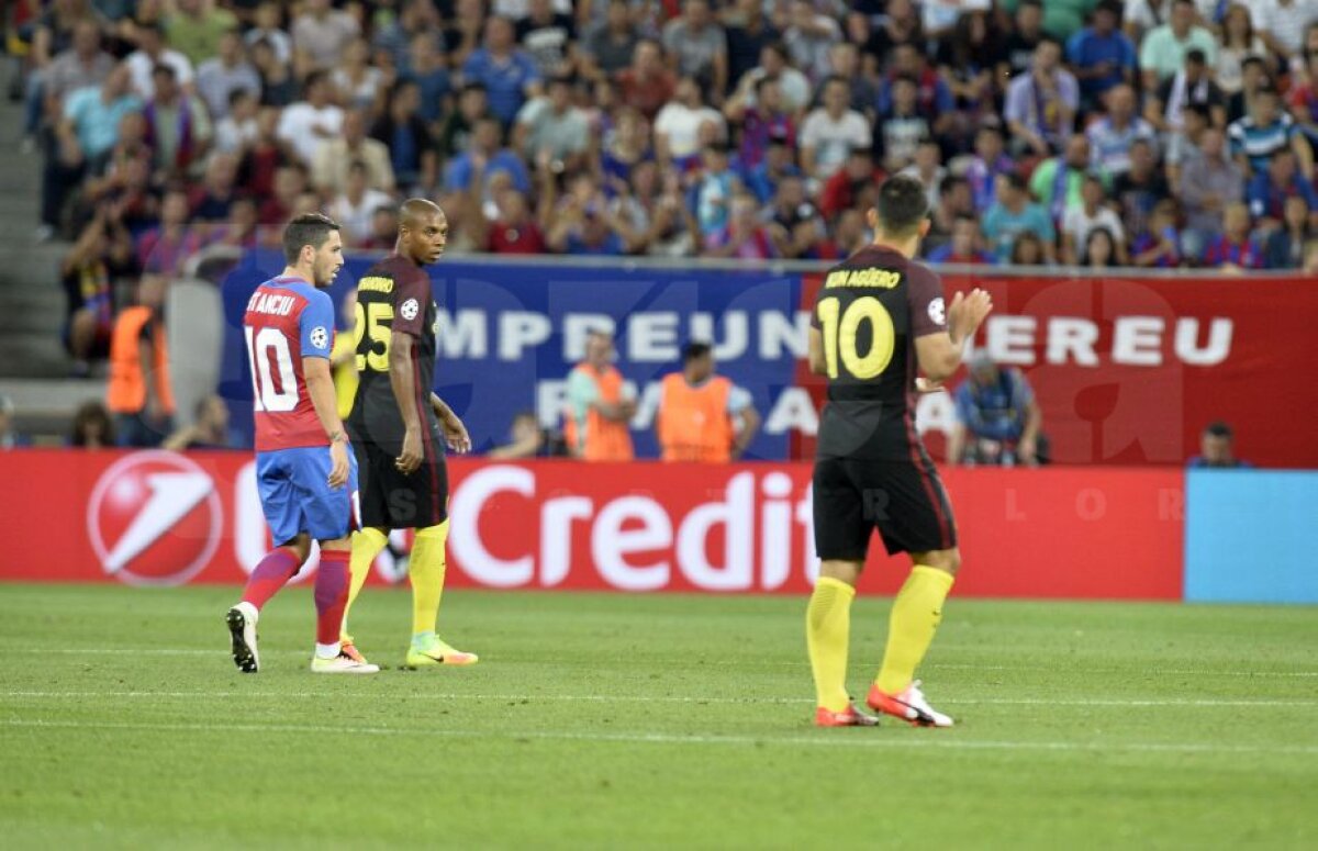 VIDEO + FOTO  » Steaua - Manchester City 0-5 » Guardiola i-a dat manita lui Reghe » Aguero a reușit un hat-trick
