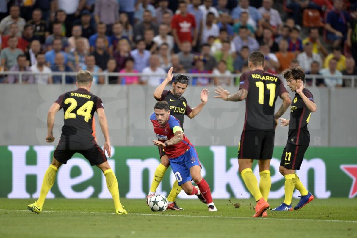 VIDEO + FOTO  » Steaua - Manchester City 0-5 » Guardiola i-a dat manita lui Reghe » Aguero a reușit un hat-trick