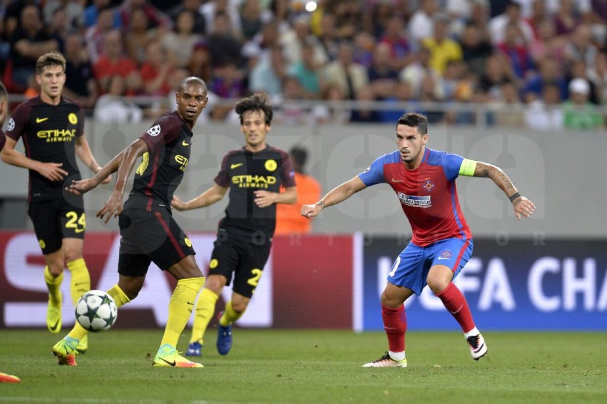 VIDEO + FOTO  » Steaua - Manchester City 0-5 » Guardiola i-a dat manita lui Reghe » Aguero a reușit un hat-trick