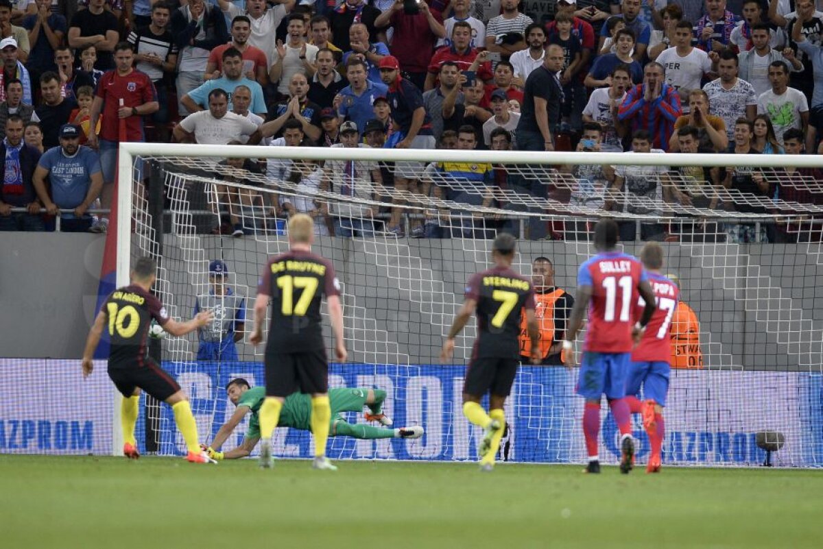 VIDEO + FOTO  » Steaua - Manchester City 0-5 » Guardiola i-a dat manita lui Reghe » Aguero a reușit un hat-trick