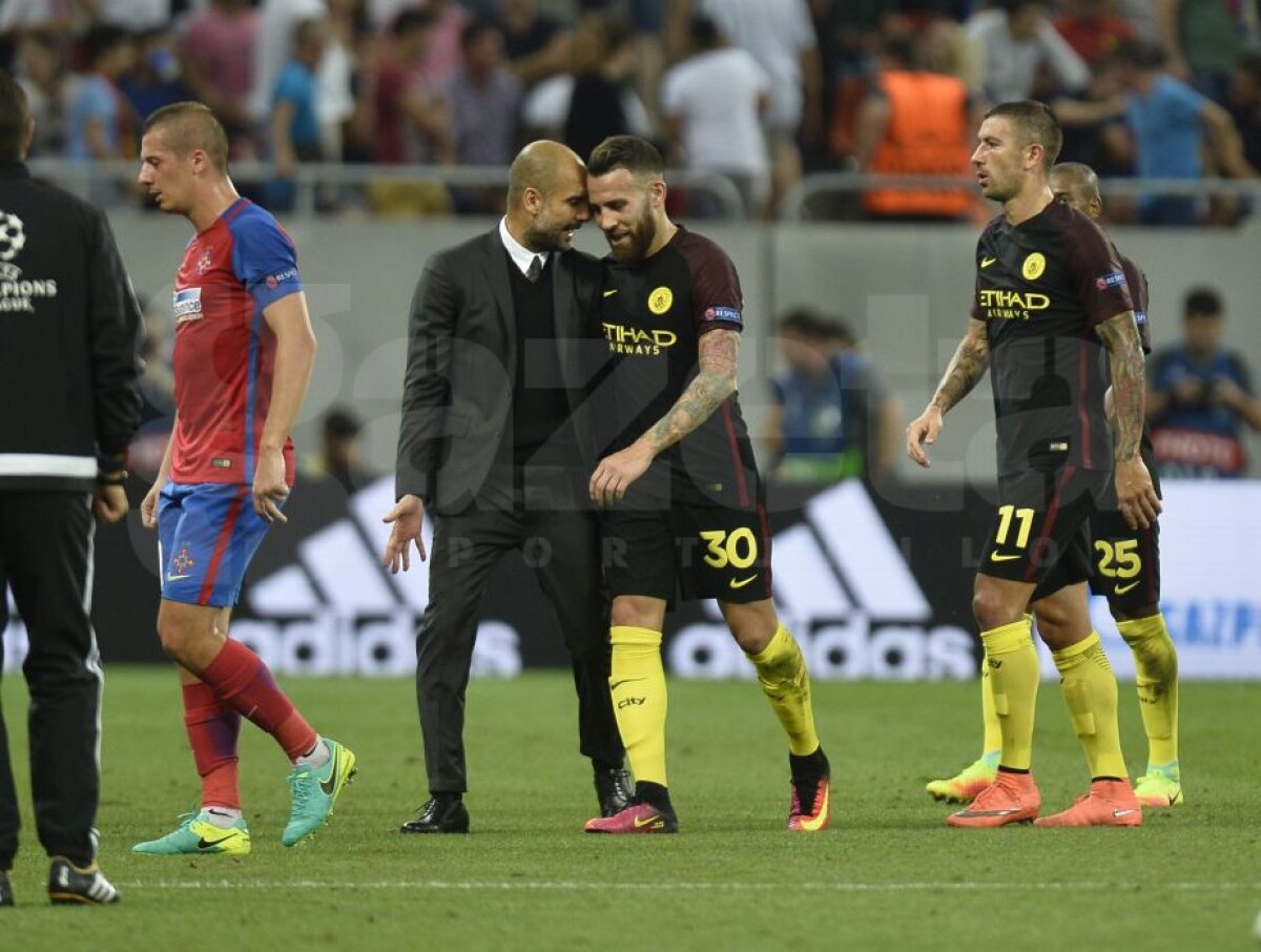 VIDEO + FOTO  » Steaua - Manchester City 0-5 » Guardiola i-a dat manita lui Reghe » Aguero a reușit un hat-trick