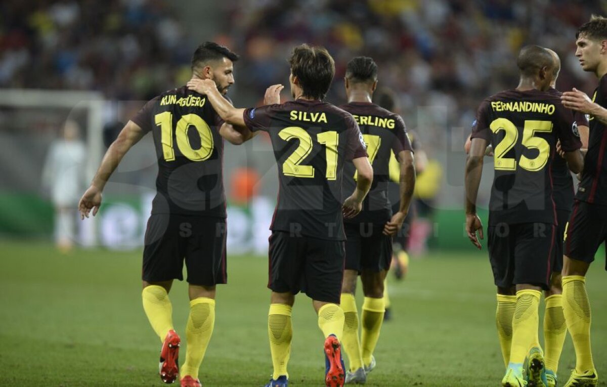 VIDEO + FOTO  » Steaua - Manchester City 0-5 » Guardiola i-a dat manita lui Reghe » Aguero a reușit un hat-trick