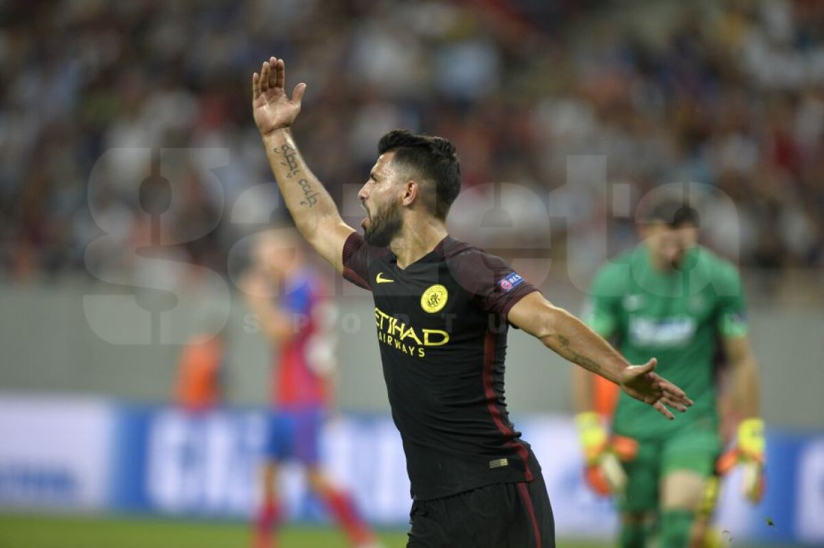 VIDEO + FOTO  » Steaua - Manchester City 0-5 » Guardiola i-a dat manita lui Reghe » Aguero a reușit un hat-trick