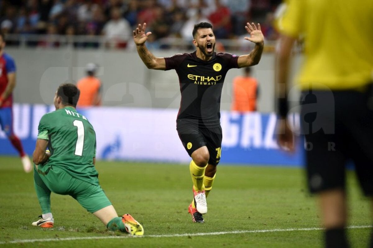 VIDEO + FOTO  » Steaua - Manchester City 0-5 » Guardiola i-a dat manita lui Reghe » Aguero a reușit un hat-trick