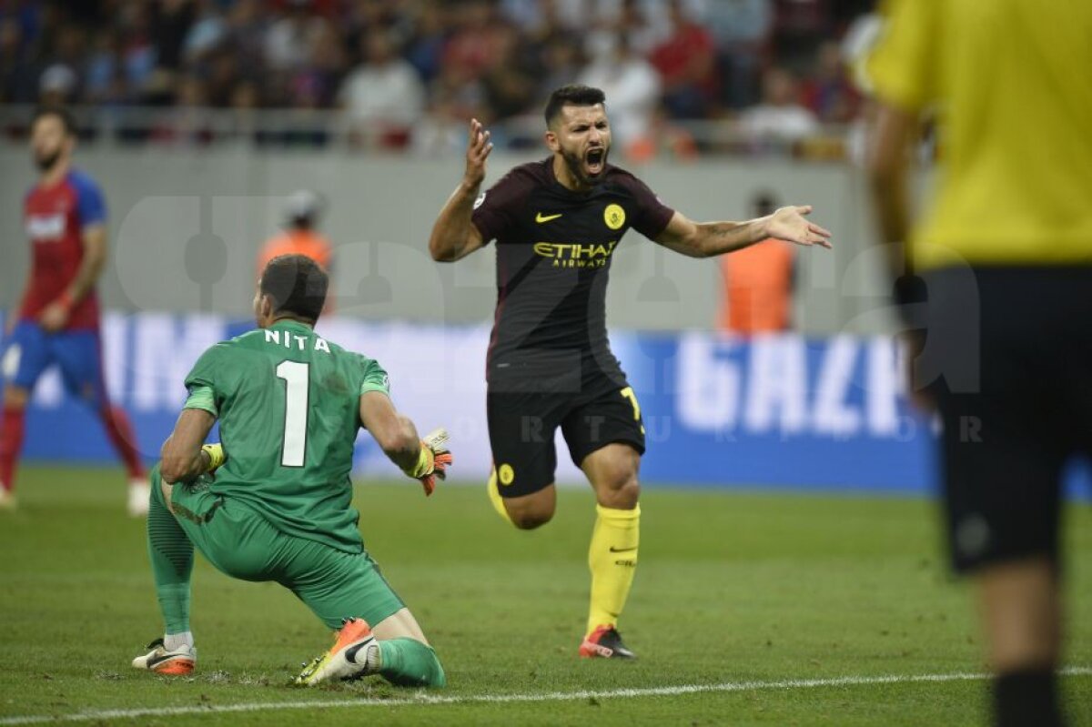 VIDEO + FOTO  » Steaua - Manchester City 0-5 » Guardiola i-a dat manita lui Reghe » Aguero a reușit un hat-trick