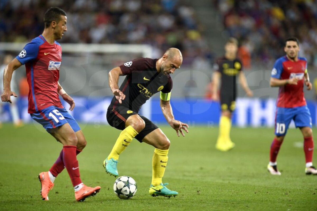 VIDEO + FOTO  » Steaua - Manchester City 0-5 » Guardiola i-a dat manita lui Reghe » Aguero a reușit un hat-trick