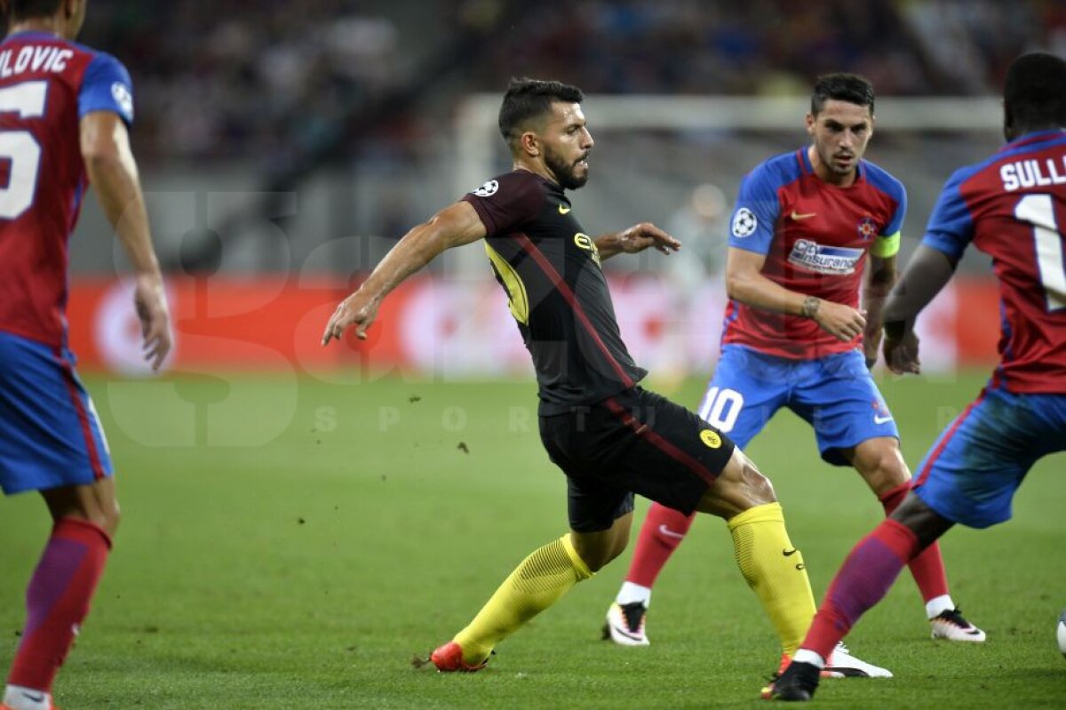 VIDEO + FOTO  » Steaua - Manchester City 0-5 » Guardiola i-a dat manita lui Reghe » Aguero a reușit un hat-trick