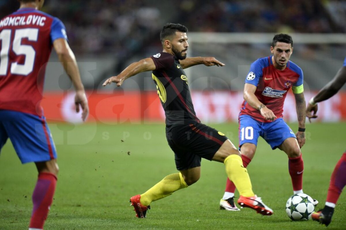 VIDEO + FOTO  » Steaua - Manchester City 0-5 » Guardiola i-a dat manita lui Reghe » Aguero a reușit un hat-trick