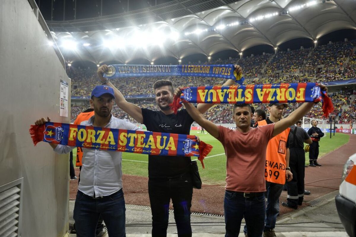 GALERIE FOTO Agitație în tribune la meciul Steaua - City » Mii de fani au luat cu asalt Arena Națională! Teodora Stoica și un fost stelist au atras toate privirile