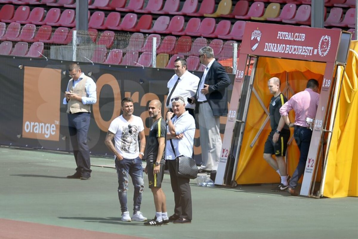 VIDEO + FOTO » Doar Dinamo București pentru Guardiola :) City s-a antrenat în Ștefan cel Mare, Pep s-a întreținut cu Mutu și Andone