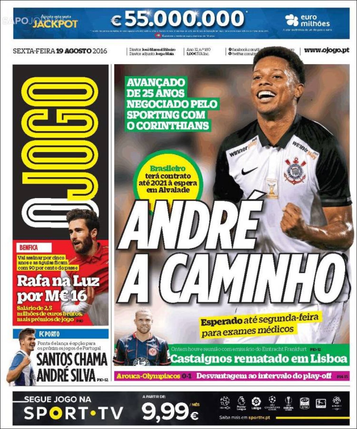 Ce scriu azi ziarele de sport din lume (19 august 2016)