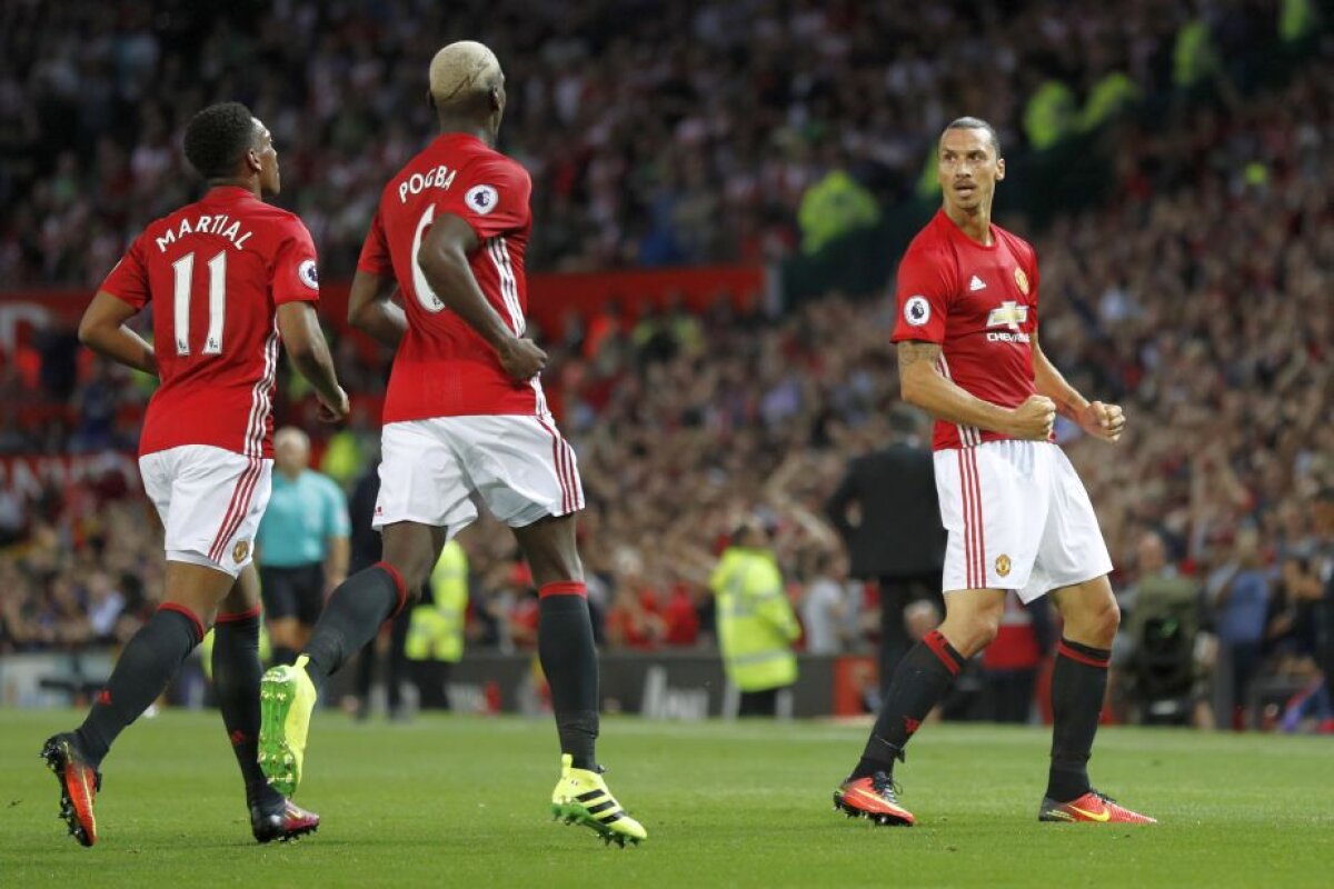 VIDEO+FOTO Gol după gol pentru SuperIbra! Zlatan a marcat de două ori pentru Manchester United
