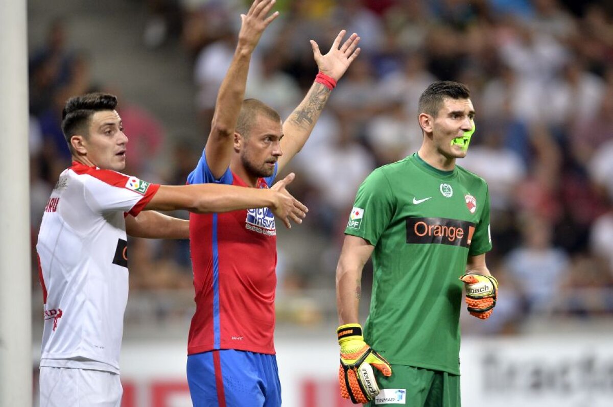 VIDEO și FOTO » Fotbal, orgolii și spectacol! Steaua și Dinamo au remizat într-un superduel cu două goluri