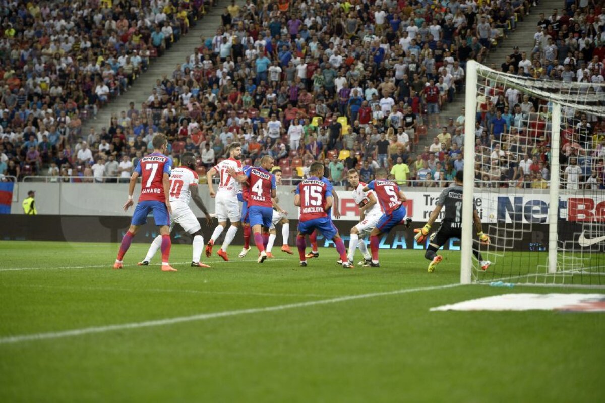 VIDEO și FOTO » Fotbal, orgolii și spectacol! Steaua și Dinamo au remizat într-un superduel cu două goluri