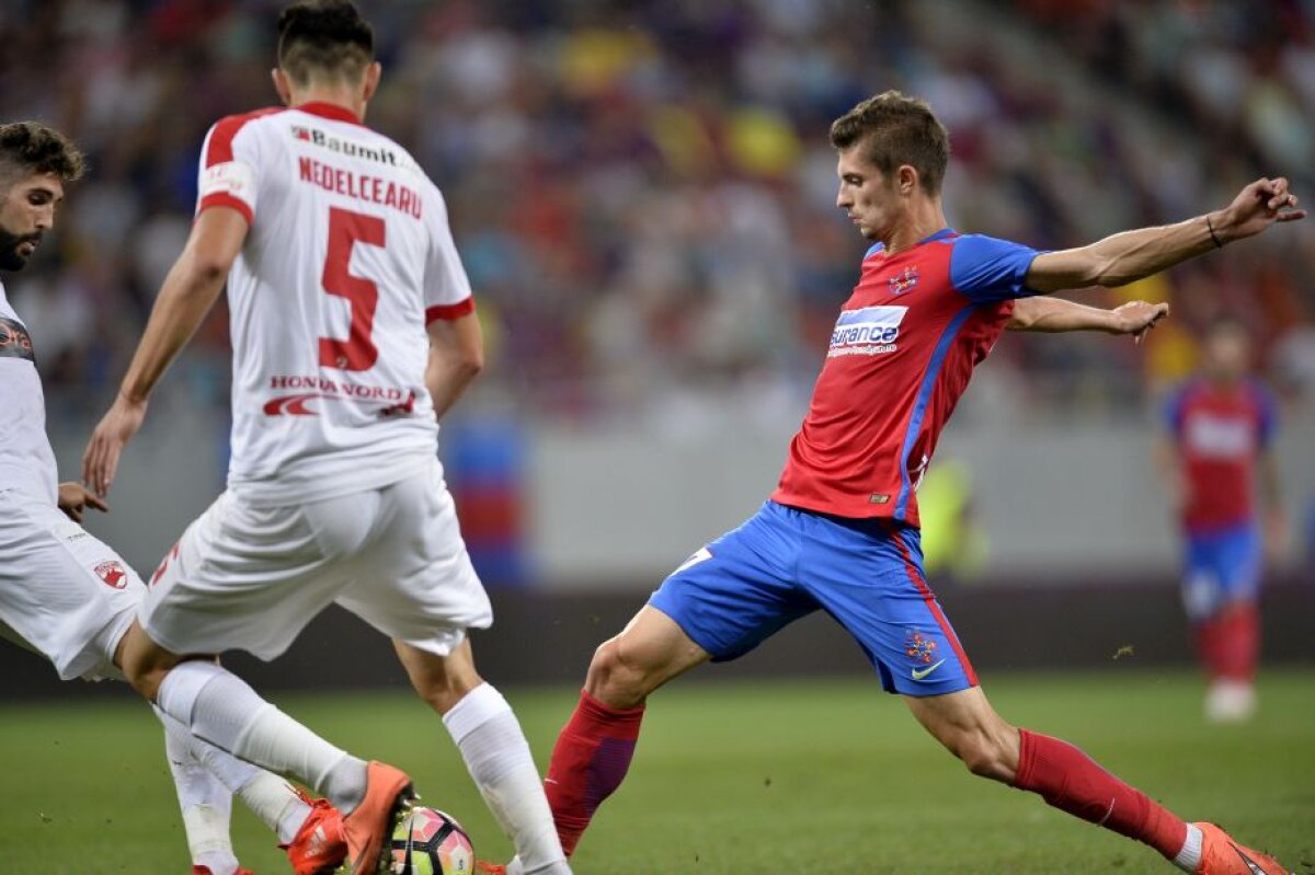 VIDEO și FOTO » Fotbal, orgolii și spectacol! Steaua și Dinamo au remizat într-un superduel cu două goluri