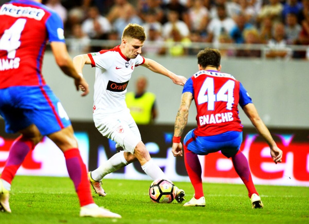 VIDEO și FOTO » Fotbal, orgolii și spectacol! Steaua și Dinamo au remizat într-un superduel cu două goluri