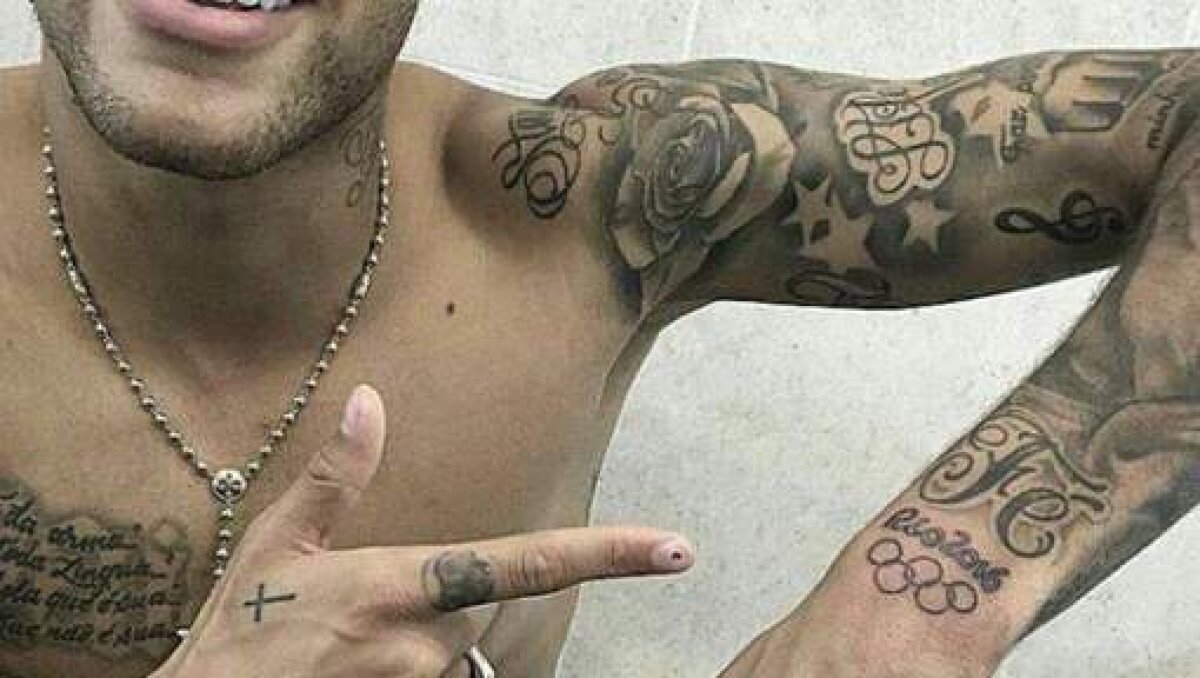 FOTO Primul lucru realizat de Neymar după ce a luat aurul cu Brazilia la JO » Și-a făcut un nou tatuaj :)