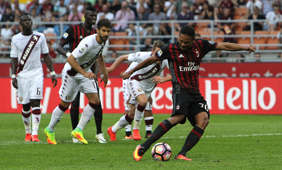 VIDEO+FOTO Nebunie de meci pe San Siro » AC Milan a învins Torino după un hattrick de senzație al lui Bacca