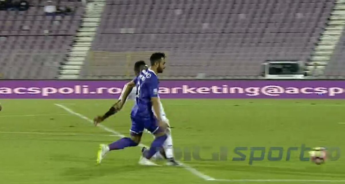 VIDEO + FOTO Gafă uriașă de arbitraj la ACS Poli - CS U Craiova! Penalty total eronat 