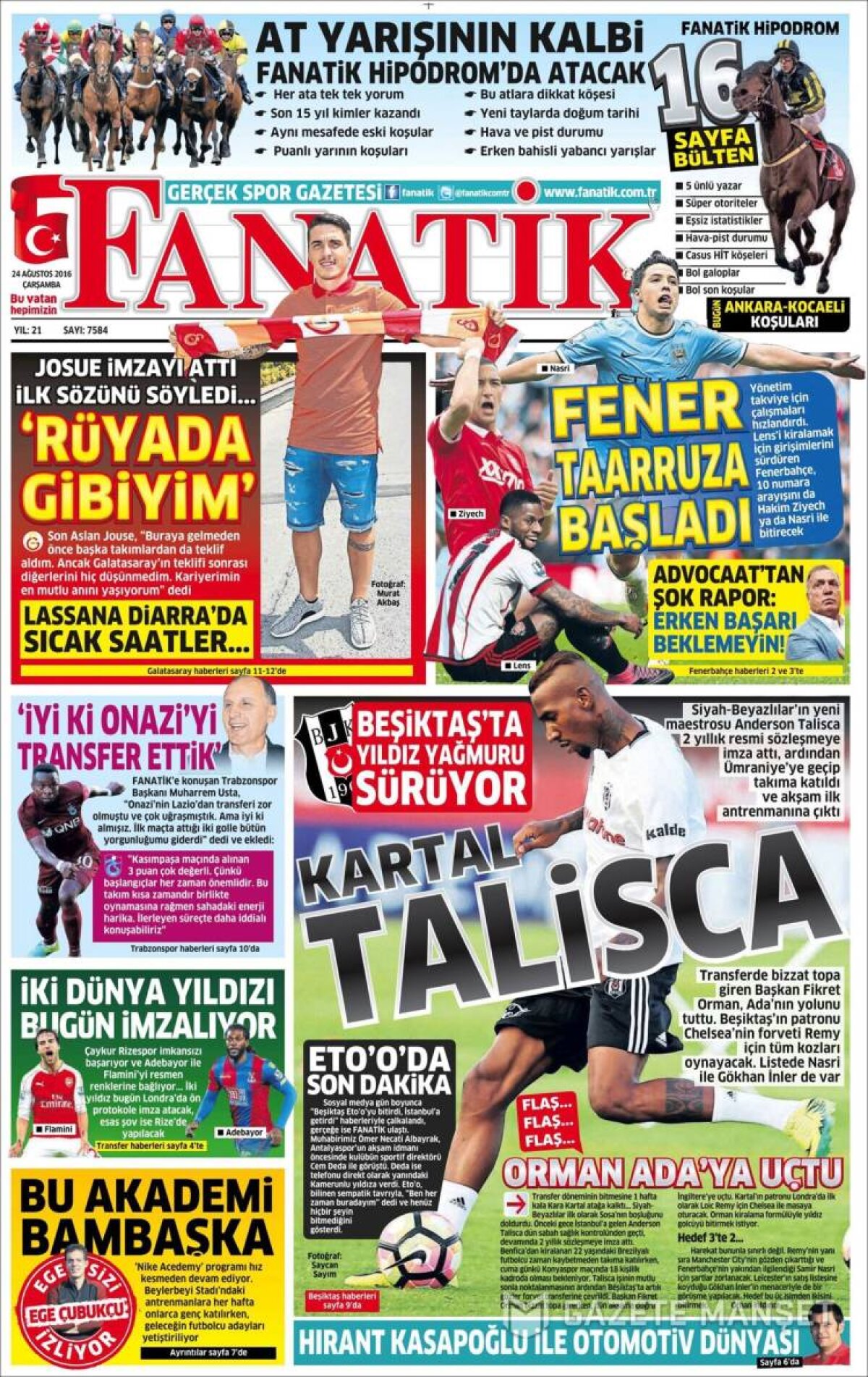 Ce scriu azi ziarele de sport din lume (24 august 2016)