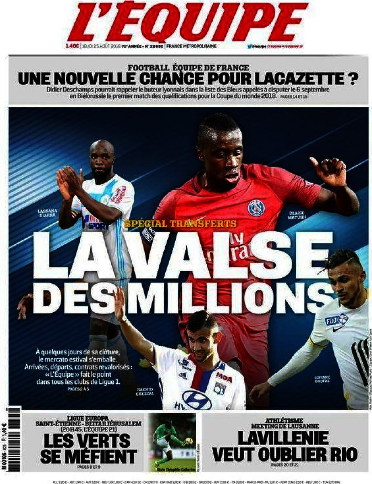 Ce scriu azi ziarele de sport din lume (25 august 2016)