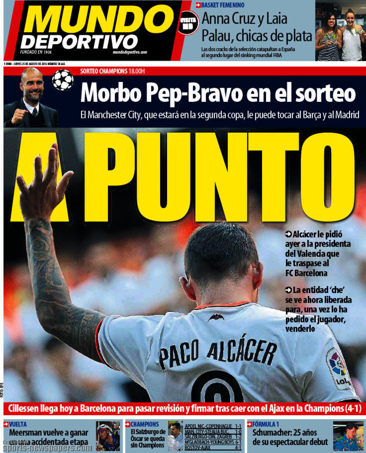 Ce scriu azi ziarele de sport din lume (25 august 2016)