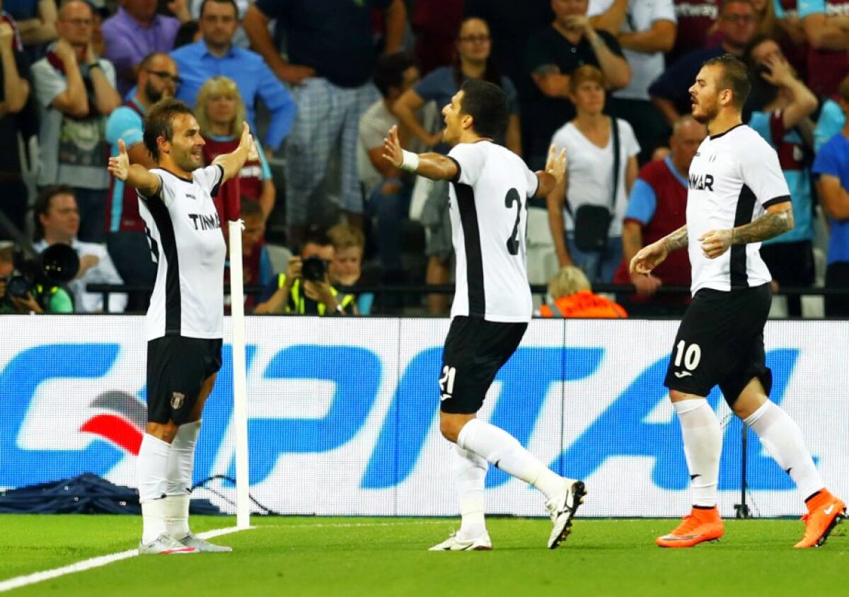 FOTO » Calificare senzaţională pentru Astra! Giurgiuvenii merg în grupele Europa League după ce au învins West Ham