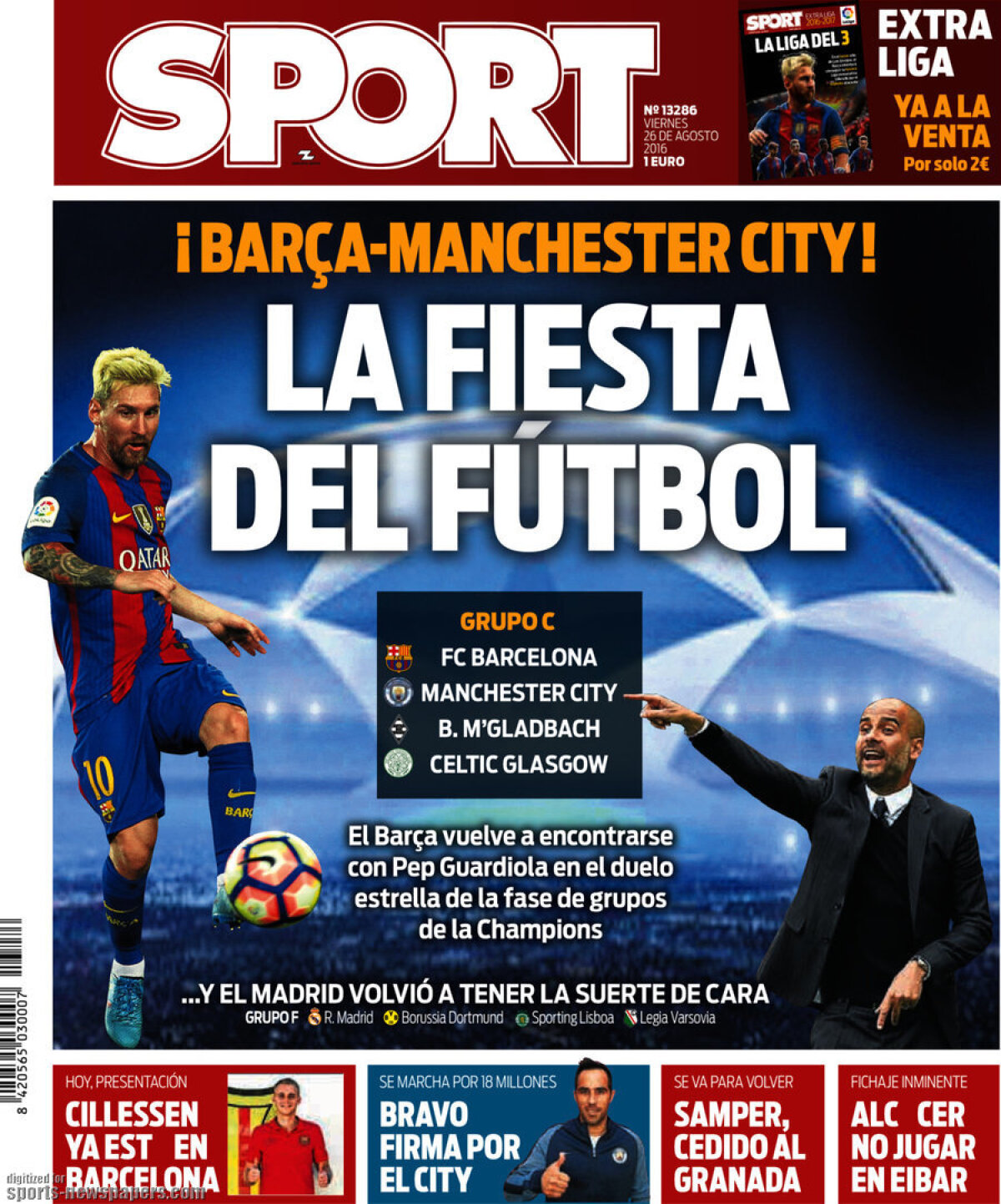 Ce scriu azi ziarele de sport din lume (26 august 2016)