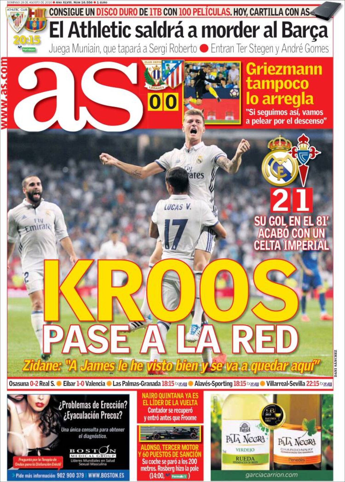 Ce scriu azi ziarele de sport din lume (28 august 2016)