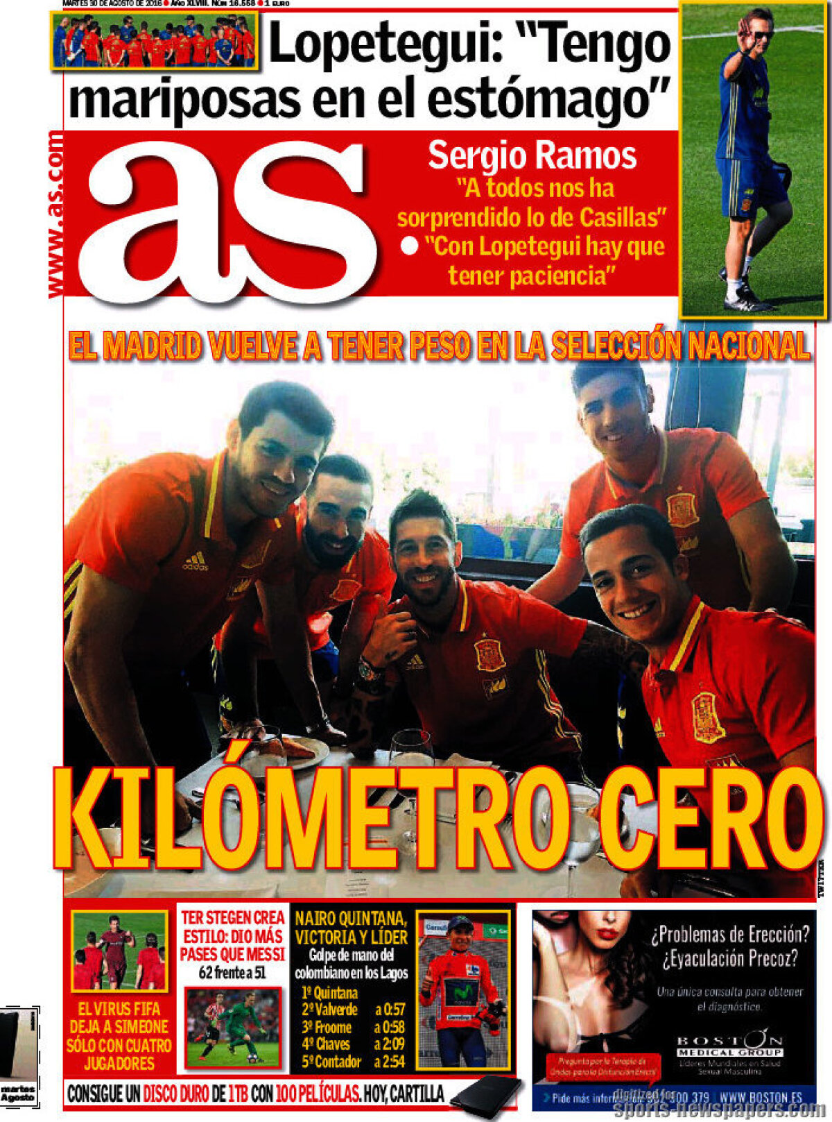 Ce scriu azi ziarele de sport din lume (30 august 2016)