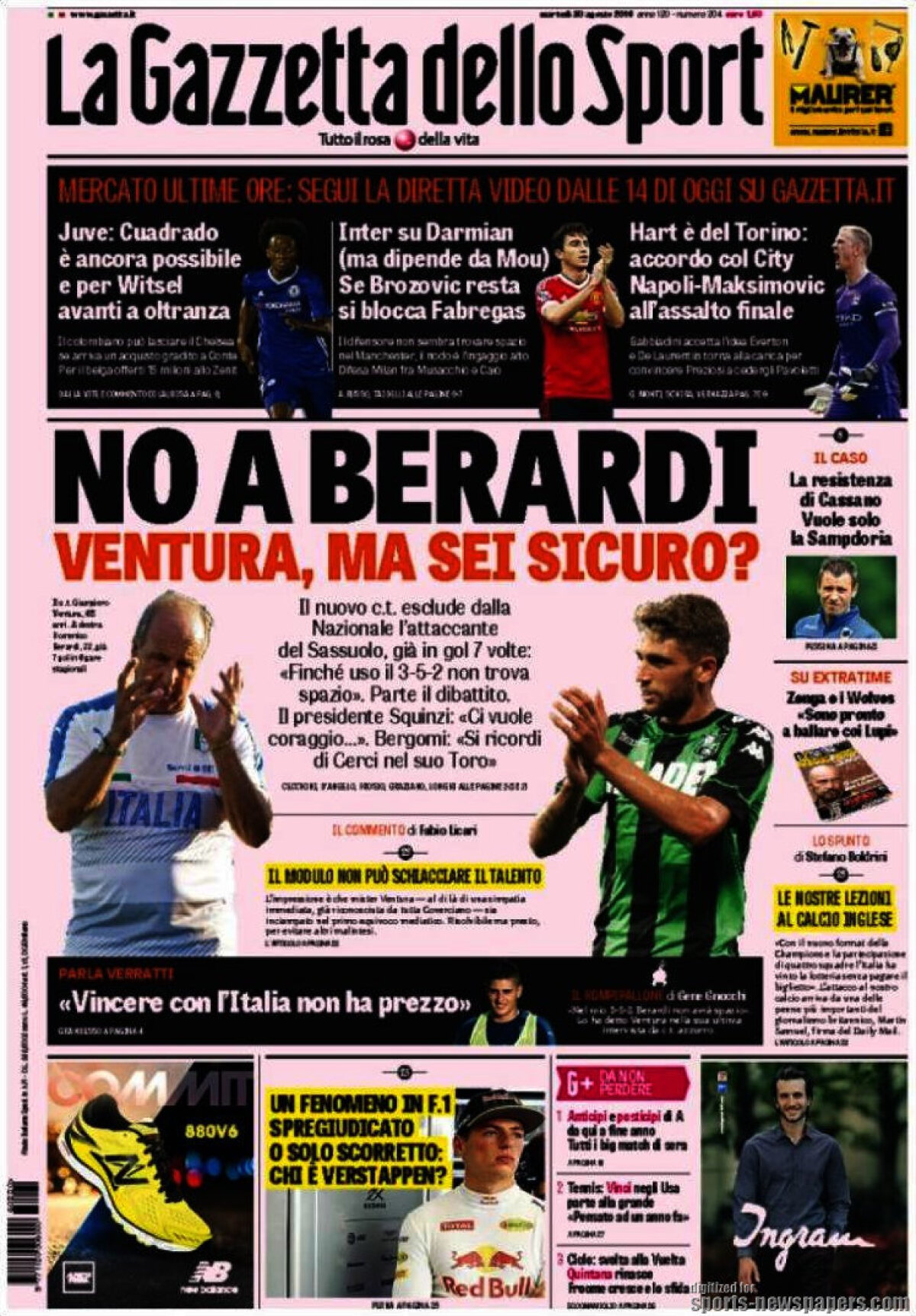 Ce scriu azi ziarele de sport din lume (30 august 2016)